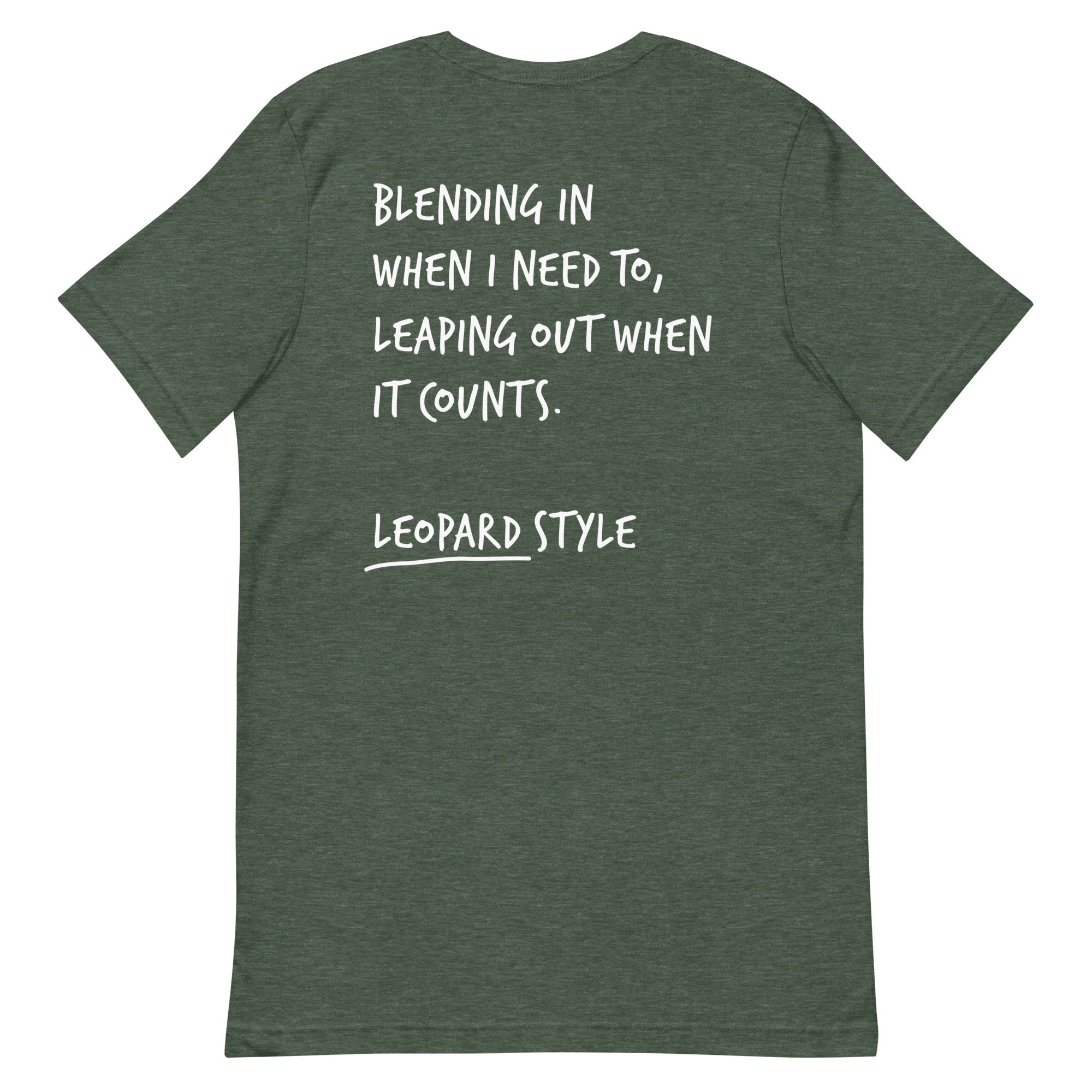 Think Ocean Leopard Aspirations Cotton Embroidered T-Shirt