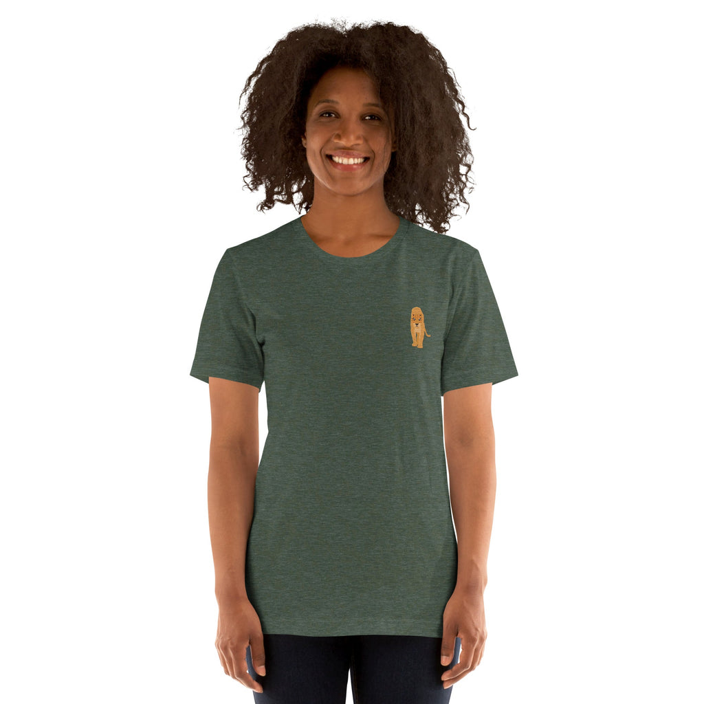 Think Ocean Leopard Aspirations Cotton Embroidered T-Shirt