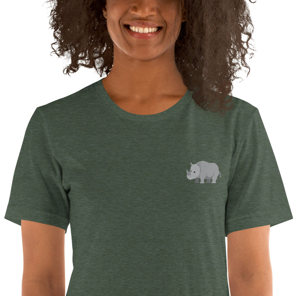 Think Ocean Rhino Aspirations Cotton Embroidered T-Shirt