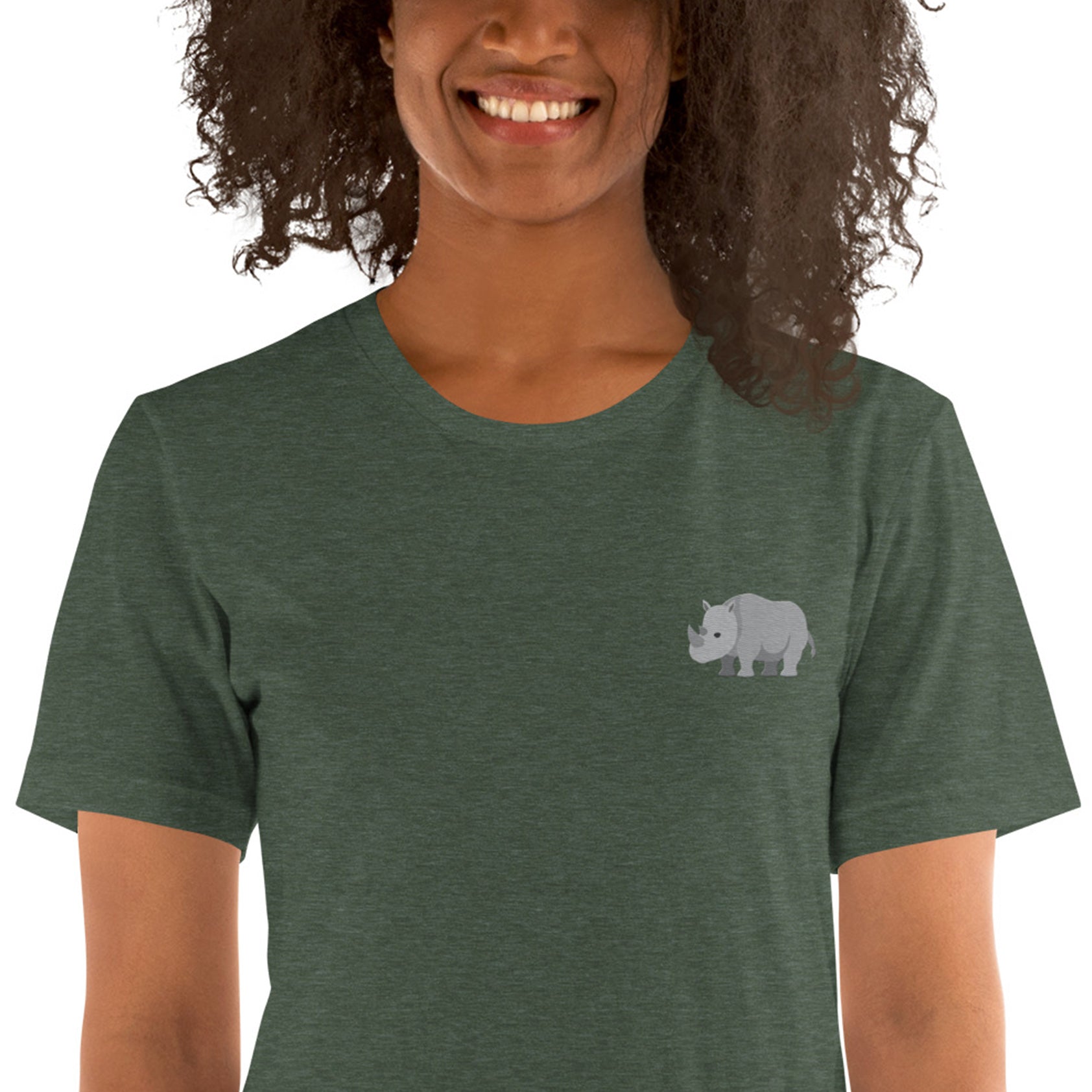 Think Ocean Rhino Aspirations Cotton Embroidered T-Shirt