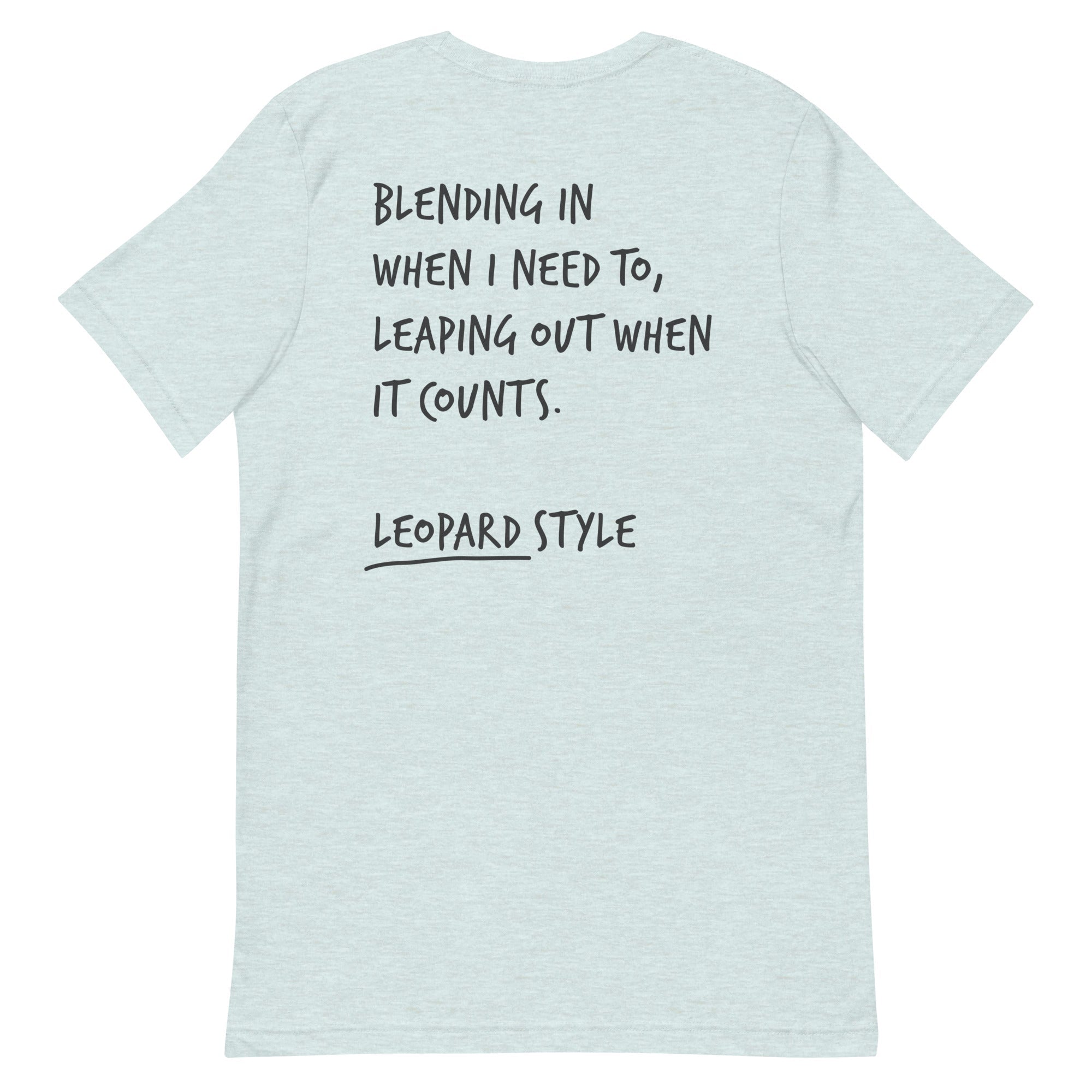 Think Ocean Leopard Aspirations Cotton Embroidered T-Shirt