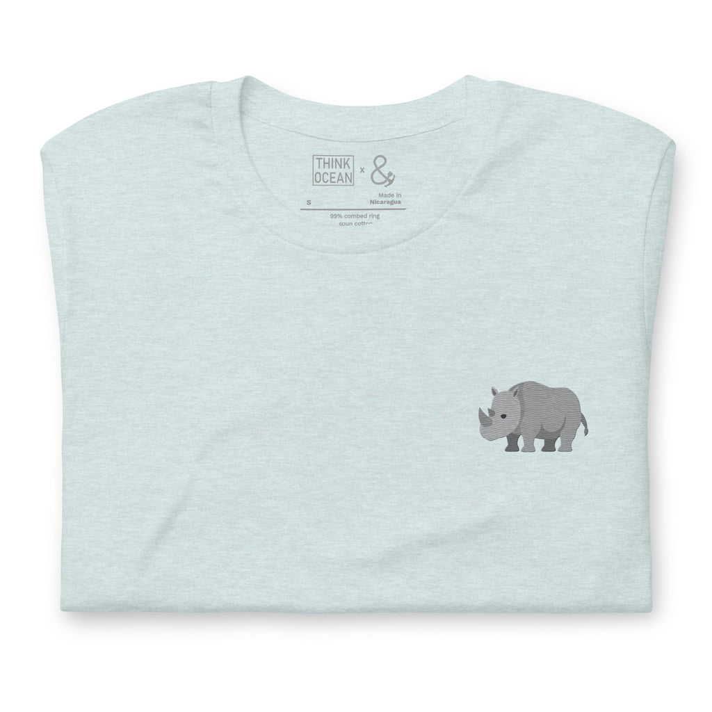 Think Ocean Rhino Aspirations Cotton Embroidered T-Shirt