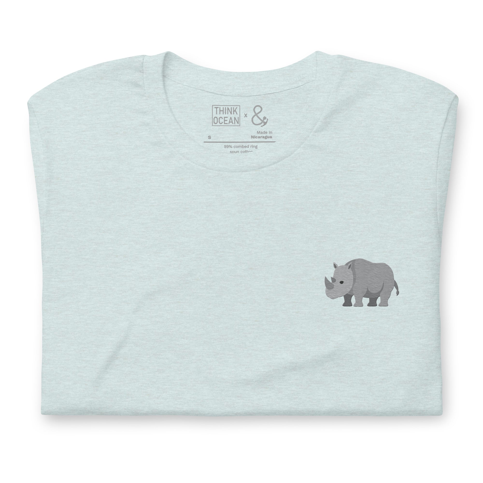 Think Ocean Rhino Aspirations Cotton Embroidered T-Shirt