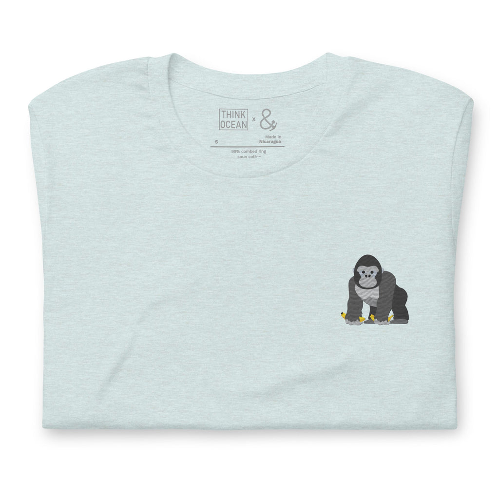 Think Ocean Gorilla Aspirations Cotton Embroidered T-Shirt
