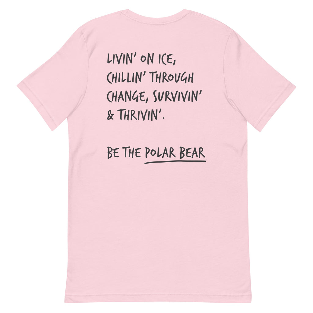 Think Ocean Polar Bear Aspirations Cotton Embroidered T-Shirt