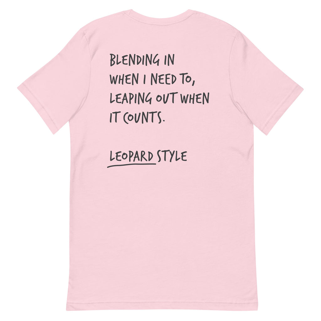 Think Ocean Leopard Aspirations Cotton Embroidered T-Shirt