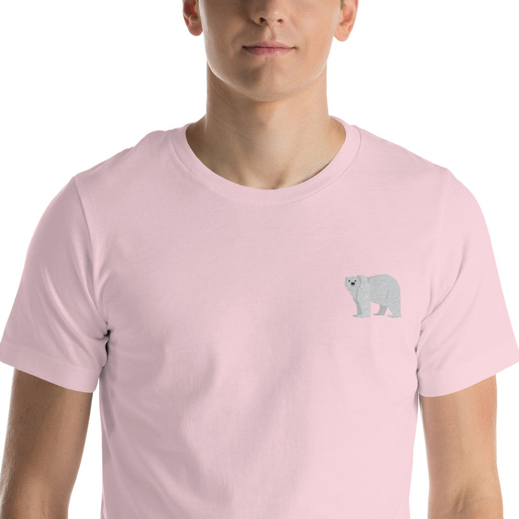 Think Ocean Polar Bear Aspirations Cotton Embroidered T-Shirt