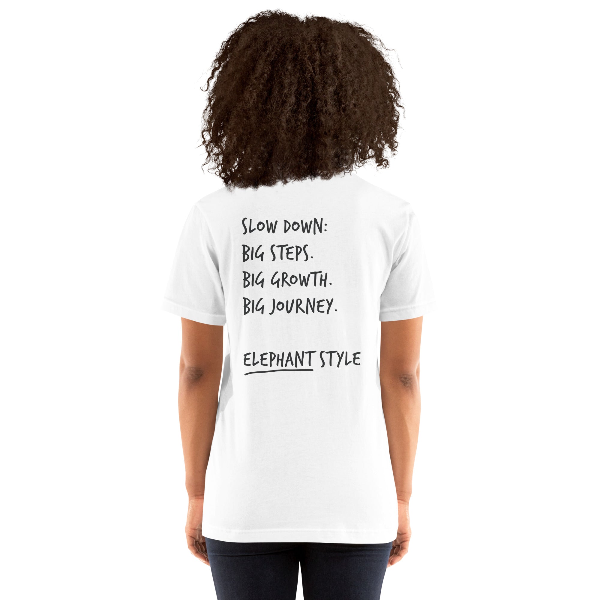 Think Ocean Elephant Aspirations Cotton Embroidered T-Shirt