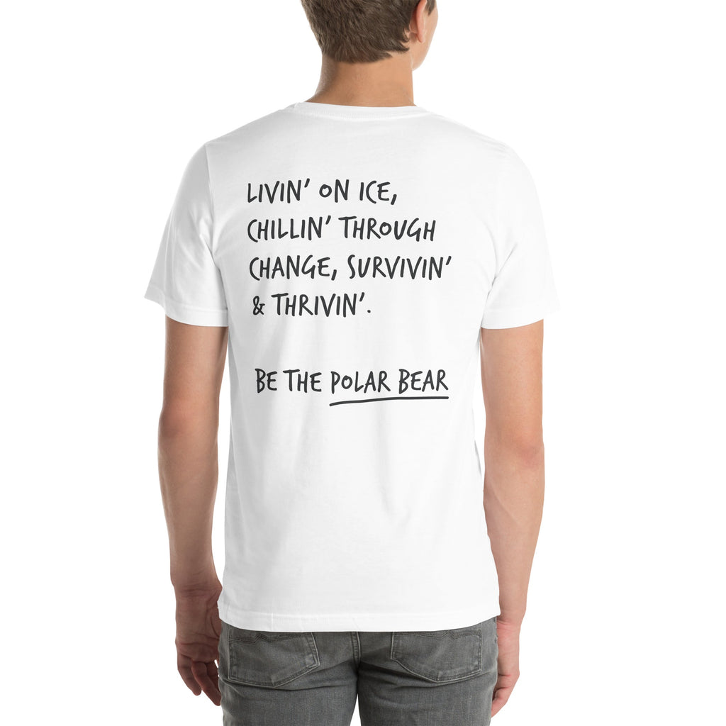 Think Ocean Polar Bear Aspirations Cotton Embroidered T-Shirt
