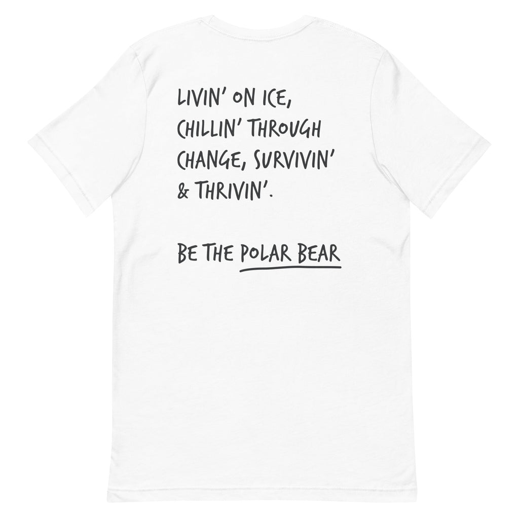 Think Ocean Polar Bear Aspirations Cotton Embroidered T-Shirt
