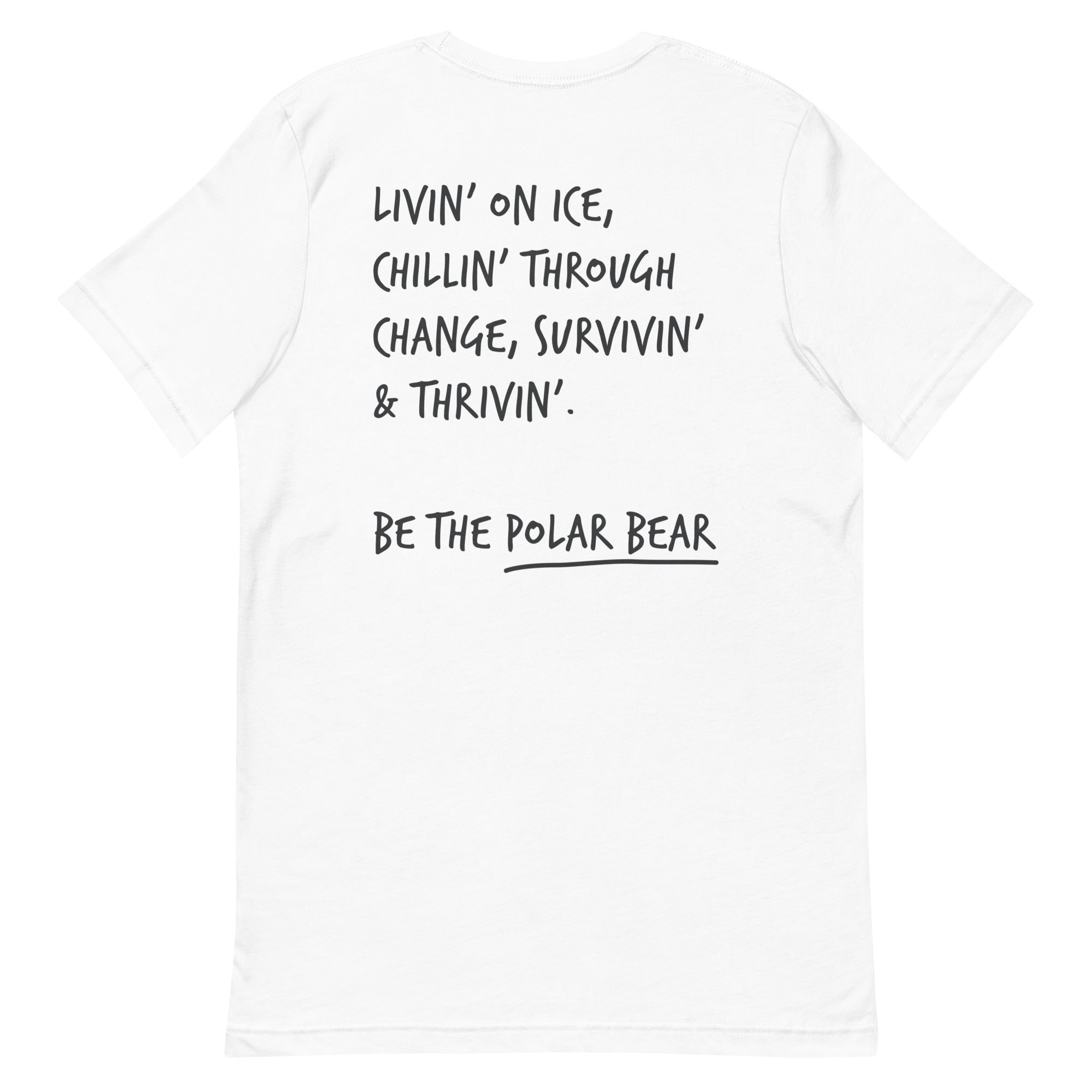 Think Ocean Polar Bear Aspirations Cotton Embroidered T-Shirt