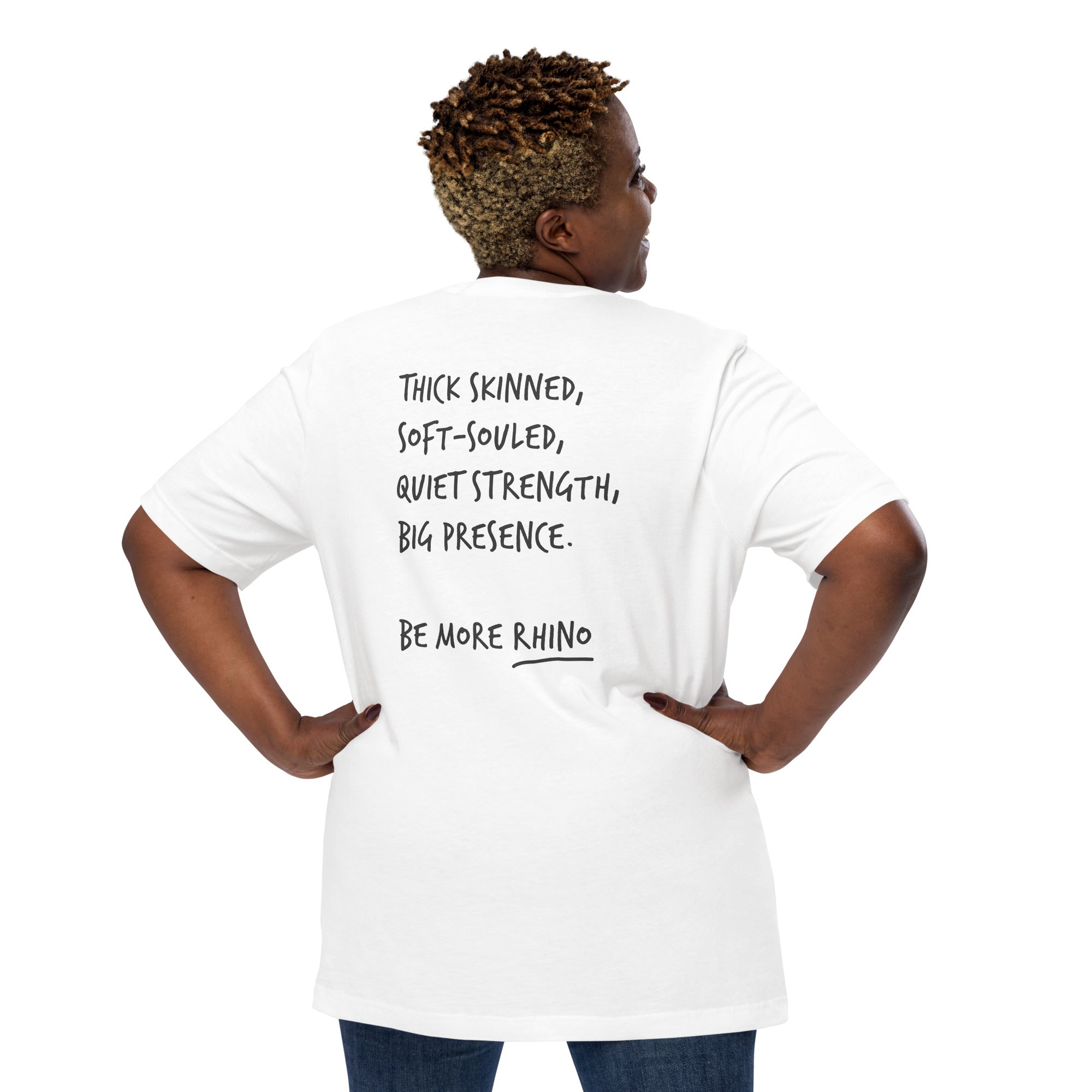 Think Ocean Rhino Aspirations Cotton Embroidered T-Shirt
