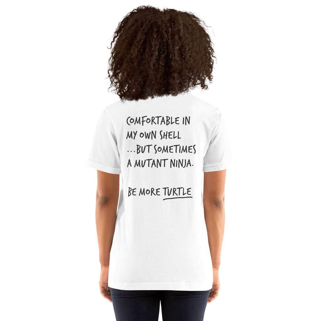 Think Ocean Turtle Aspirations Cotton Embroidered T-Shirt