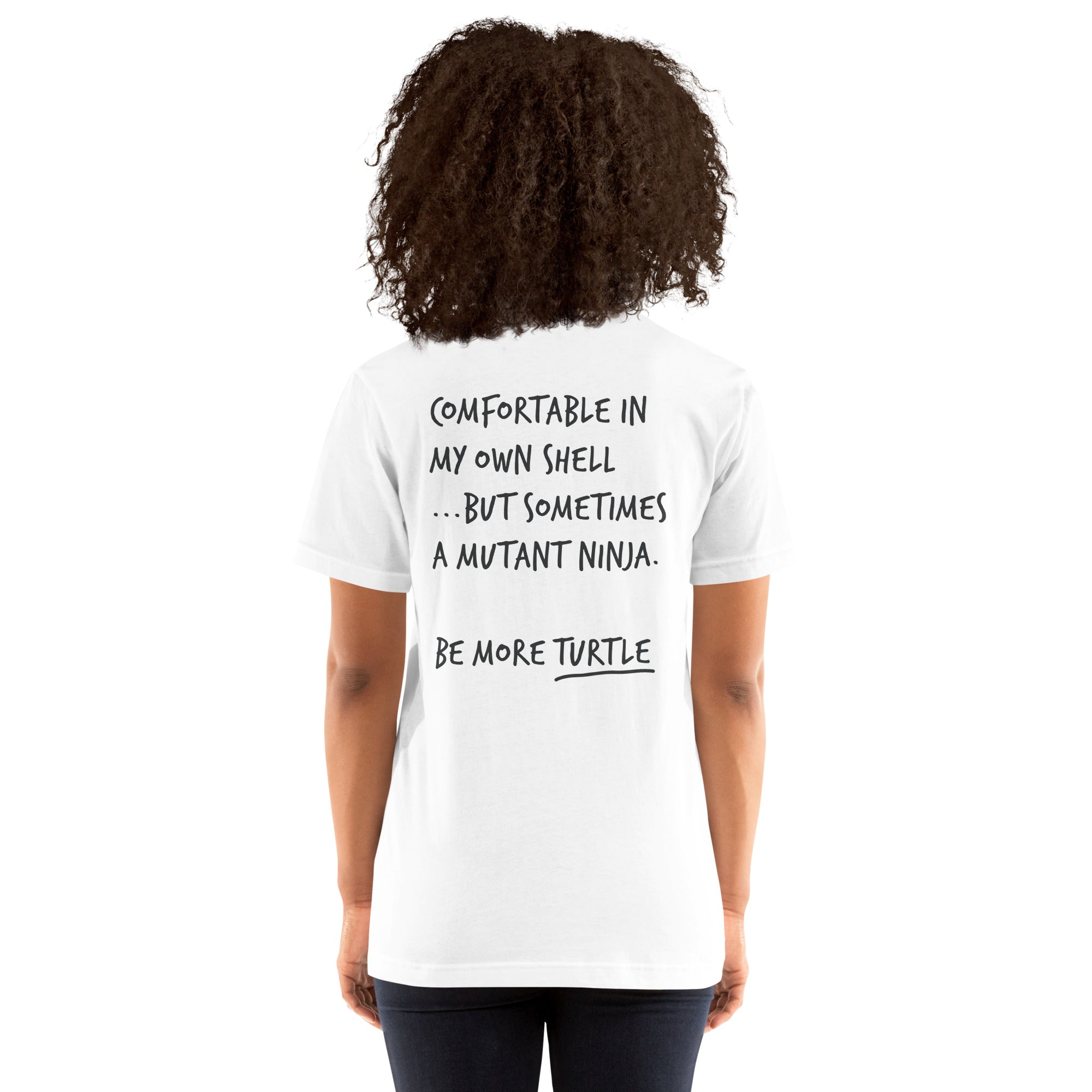 Think Ocean Turtle Aspirations Cotton Embroidered T-Shirt