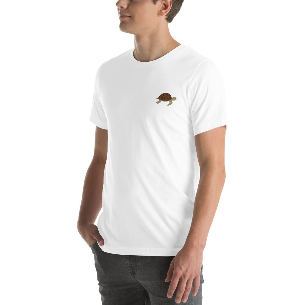 Think Ocean Turtle Aspirations Cotton Embroidered T-Shirt