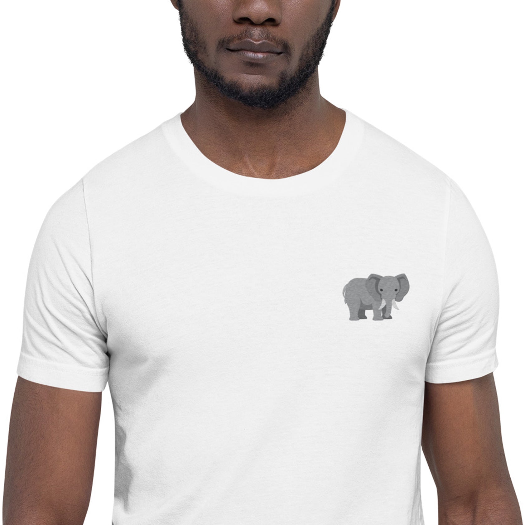 Think Ocean Elephant Aspirations Cotton Embroidered T-Shirt
