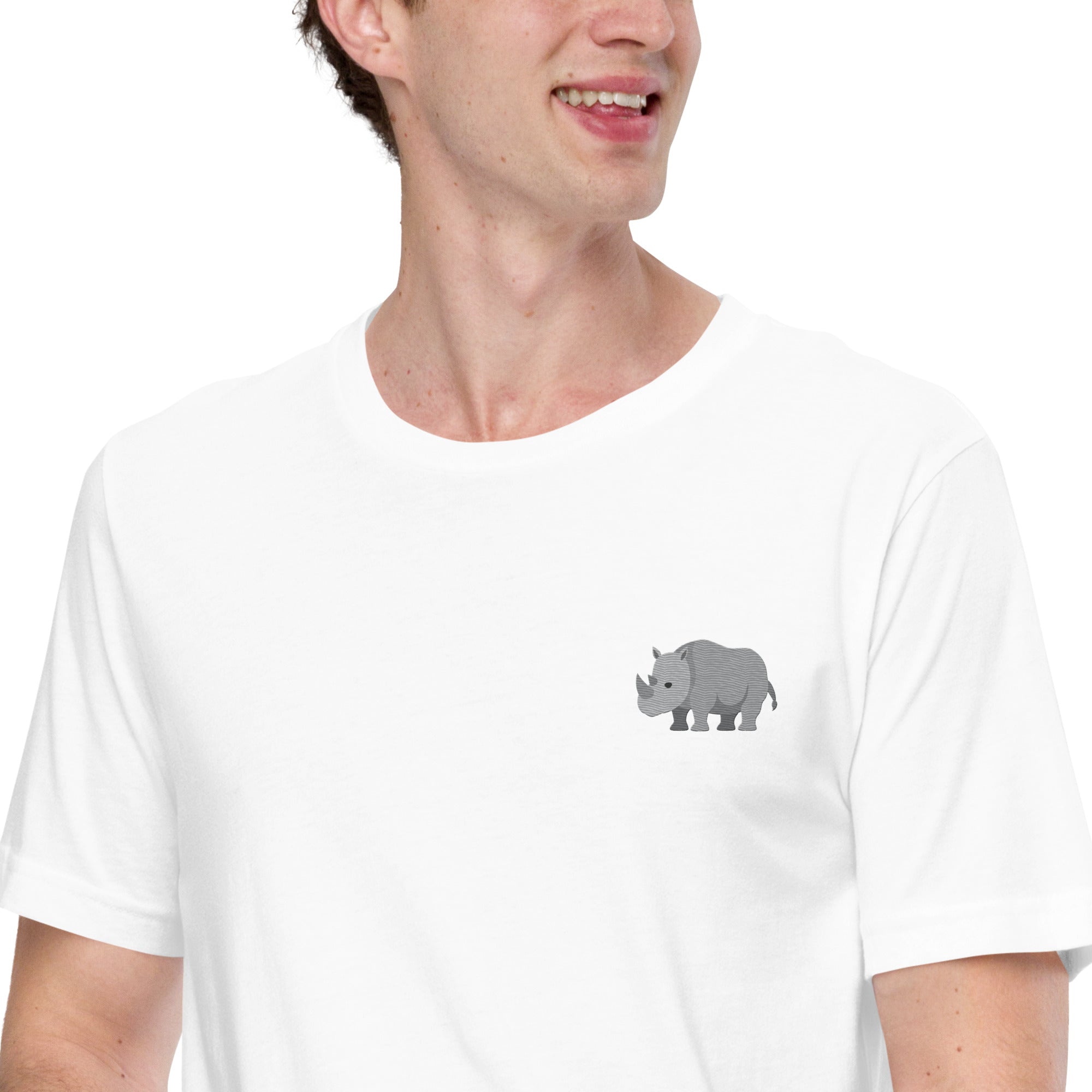Think Ocean Rhino Aspirations Cotton Embroidered T-Shirt