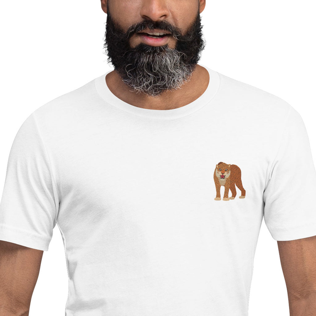 Think Ocean Tiger Aspirations Cotton Embroidered T-Shirt