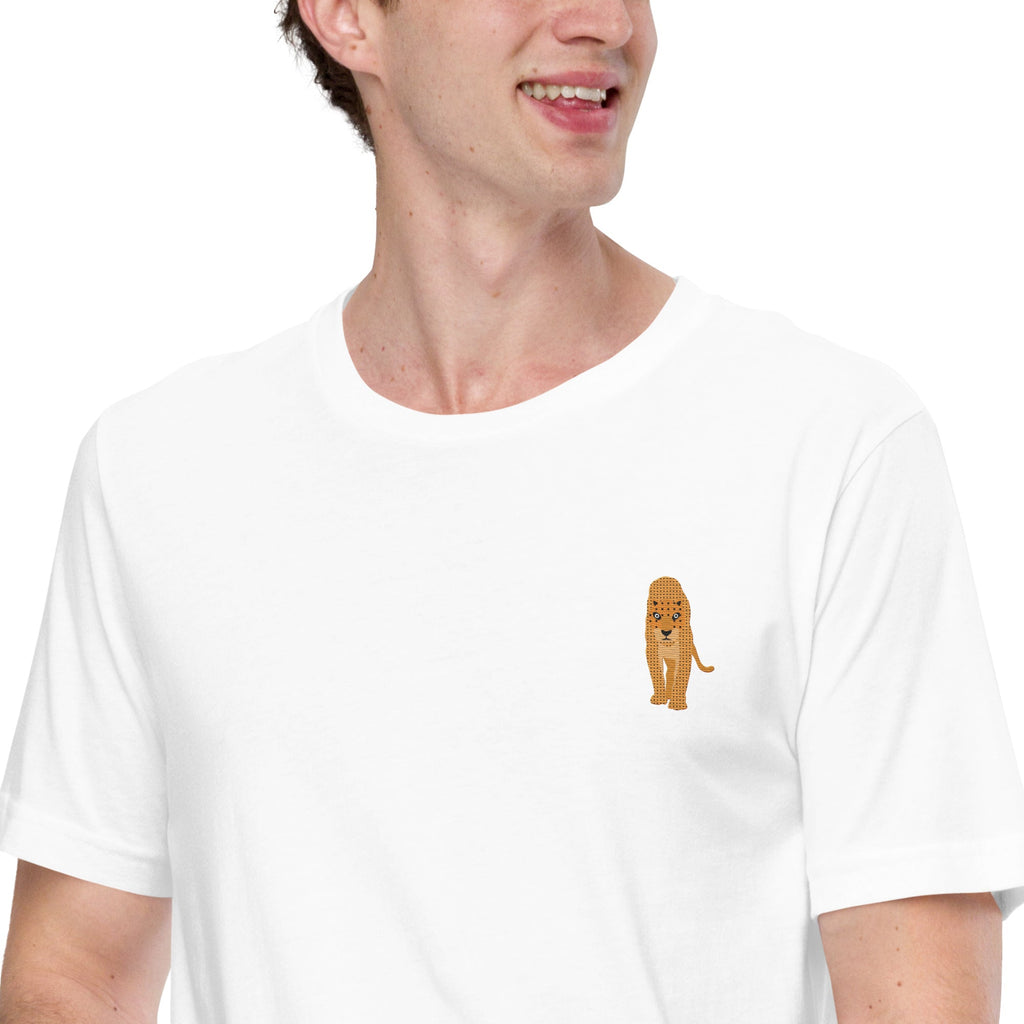 Think Ocean Leopard Aspirations Cotton Embroidered T-Shirt